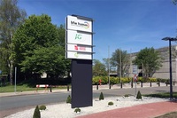 Panneau publicitaire lumineux LED personnalisé pour véhicule extérieur, panneau directionnel lumineux pour route, boîte lumineuse publicitaire