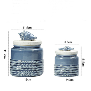 Bán Buôn Đại Dương Phong Cách Gốm Lưu Trữ <span class=keywords><strong>Jar</strong></span> Để Lưu Trữ Thực Phẩm Kẹo <span class=keywords><strong>Cookie</strong></span> Khác Nhà Bếp Yếu Tố Cần Thiết - Product Image 3