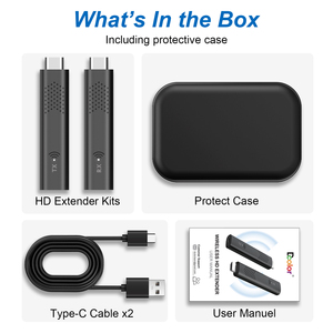 Xách tay và đơn giản kết nối trực tiếp người gửi 5G tốc độ hỗ trợ tối đa 50m khoảng cách dural <span class=keywords><strong>Wifi</strong></span> 2.4/5g máy phát và máy thu - Product Image 4