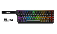 Teclado Mecánico con Cable de 68 Teclas, Interruptores Magnéticos Intercambiables en Caliente, Iluminación RGB, Anti-Ghosting, Compatible con PC