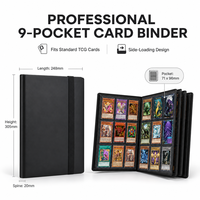 Classeur de cartes TCG à 9 pochettes en PP sans acide, multicolore, pour cartes MTG, Pokémon, Yu-Gi-Oh – Album de rangement pour cartes à collectionner