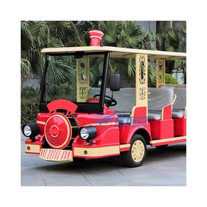 Bus électrique de tourisme de marque chinoise populaire, style locomotive de dessin animé, en vente, navette de tourisme - Product Image 1