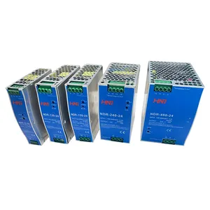 Mean Well NDR-120-24 5A 24V 120W Din Rail Power Supply 180V 550V Ac To Dc 24Vdc Din Rail Power Supply 120W