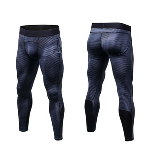 Ensemble de sport pour hommes 2022 : Leggings de compression personnalisables avec logo, respirants, coupe-vent et antibactériens en Spandex/Polyester - Product Image 4