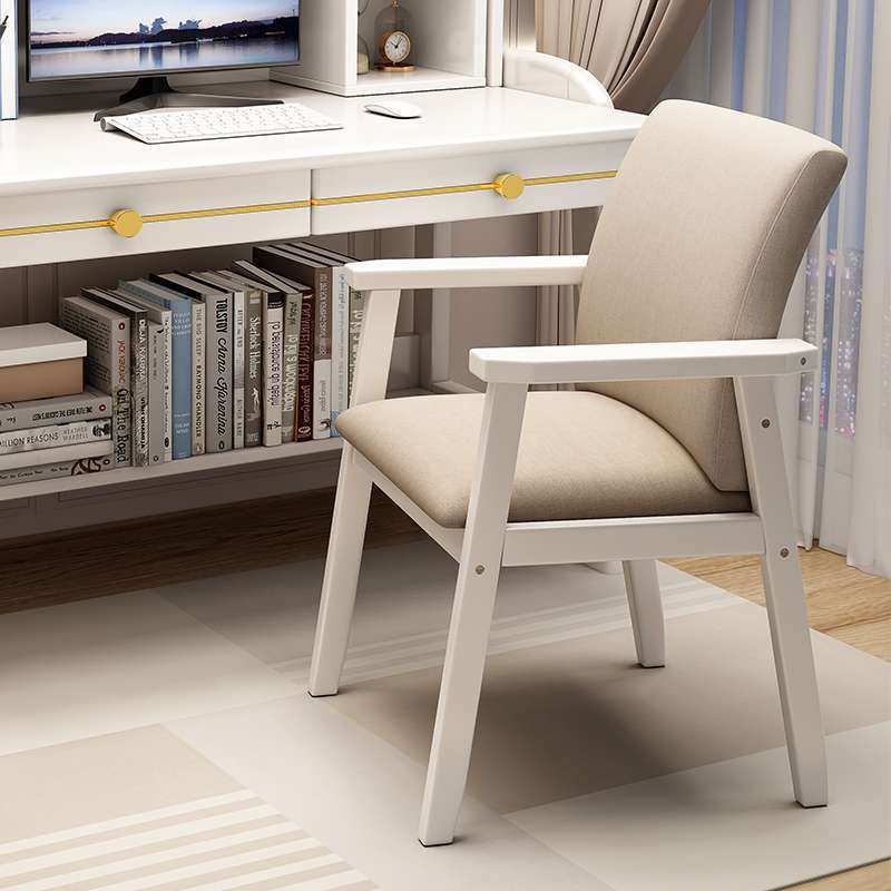 Curved-back chair [Ivory White]