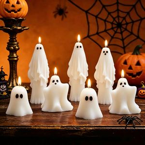 Handmade Halloween Cute Ghost Scented <b>Candle</b> Ghost <b>Soy</b> Wax <b>Candle</b> for Party Decoration Wholesale - Product Image 1