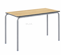 Bureau d'étudiant moderne en forme de glissière pour l'école, la salle de classe, la bibliothèque, le bureau à domicile, table empilable en MDF, garantie de 15 ans, hauteur réglable