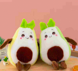 Juguete de peluche de aguacate de 18 cm, animal de peluche suave para niños, unisex, juego de simulación de comida de cocina - Product Image 3