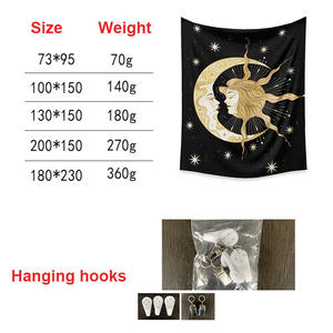 Astrologie <span class=keywords><strong>Tarot</strong></span> Home Decoration Großhandel Mond Frau Göttin Tapisserie Wandbehang Stoff - Product Image 4