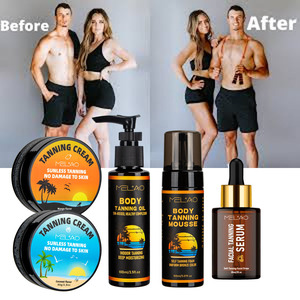 Pas de bronzage solaire Changement de couleur rapide Huile de bronzage pour lit de soleil sans graisse Huile de bronzage pour le corps Auto-bronzant Huile de bronzage sans taches d'orange - Product Image 2