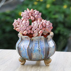 Bonsaï potshot vente à la main argile grand <span class=keywords><strong>pot</strong></span> à bonsaï en <span class=keywords><strong>céramique</strong></span> émaillée pots de jardin extérieur grands pots pour succulent - Product Image 6