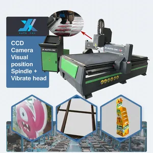 JX Advertising Sign Letter Cutting Engraving CCD CNC Router Vibration Head Automatic Edge Patrolling System CCD Camera