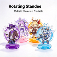 Support d'affichage personnalisé en acrylique pour figurines, impression UV, découpe laser, figurine irrégulière, accessoire de bureau décoratif