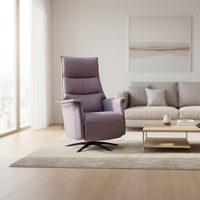 Fauteuil inclinable électrique manuel réglable en cuir, pivotant, à gravité zéro, pour la vente en gros