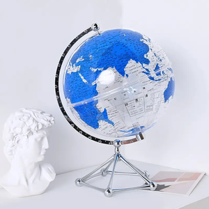 Globo Solar de Metal de alta definición de 20cm, globo giratorio mundial, soporte decorativo para oficina <span class=keywords><strong>ambiental</strong></span>, regalo para profesores para geografía - Product Image 3