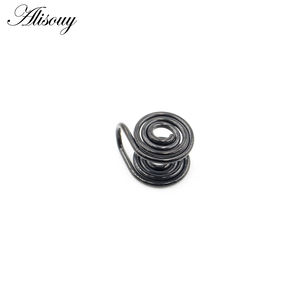 Alisouy, 2 uds., <span class=keywords><strong>espiral</strong></span> <span class=keywords><strong>de</strong></span> acero inoxidable, sin <span class=keywords><strong>labio</strong></span> perforado, Labret, anillos <span class=keywords><strong>para</strong></span> tabique nasal, Clip, cartílago, hélice, pendientes <span class=keywords><strong>para</strong></span> trago, joyería <span class=keywords><strong>para</strong></span> el cuerpo - Product Image 3