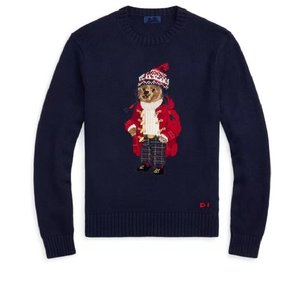 Suéter de Punto Bordado con Patrón de Oso de Dibujos Animados de Nuevo Estilo para <span class=keywords><strong>Hombre</strong></span>, Suéter de Moda con <span class=keywords><strong>Cuello</strong></span> <span class=keywords><strong>Redondo</strong></span> y Manga Larga - Product Image 1