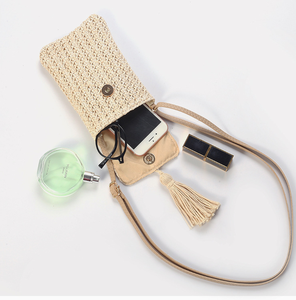 Factory Luxury Designer Women's Crossbody <strong>Bag</strong> High Quality <strong>Mobile</strong> Phone <strong>Bag</strong> Women's Paper Straw <strong>Bag</strong> - Product Image 5