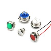 Indicateurs LED Clignotants Rouges et Verts 12V, Petits et Ronds, à Montage sur PCB, Programmables pour Tableaux de Commande et Segments de Phase