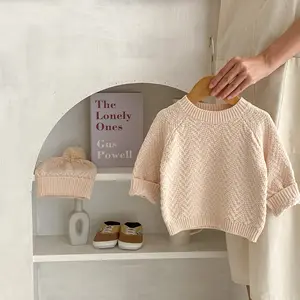 Engepapa automne nouveau pull en tricot pour bébé 100% coton vêtements pour garçons à manches longues bébé tricots