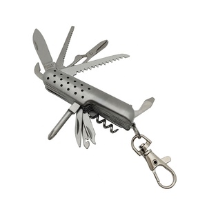 Navaja Multiusos de Acero Inoxidable, Cuchillo Multifuncional EDC para Exteriores, Llavero con Tijeras y Abrebotellas, Proveedor de Fábrica - Product Image 2