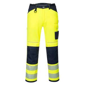 PORTWEST - PW340YNR28 PW3 Pantalon de travail haute visibilité jaune/bleu marine-EAN 5036108307685 HI-VIS WORKWEAR - Product Image 1