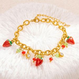 Zoryn High-End Single Pendant Stainless Steel Bracelet with 18K Gold Ins Trendy <b>Charm</b> DIY <b>Charm</b> Bracelets for Anniversaries - Product Image 3