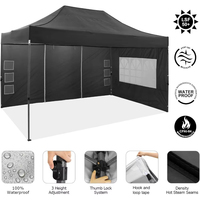 Carpa Plegable de 3x6 m 10x20 pies con Protección UV de Alta Calidad en Azul y Negro de Venta Directa de Fábrica