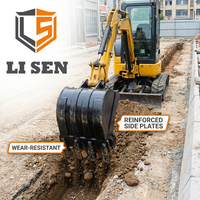 Bucket Excavator Mini 45 Derajat dengan Sistem Hidrolik Tilt Scoop 1-3T Bersertifikasi CE ISO