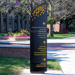 Wholesale Large Outdoor Aluminium Illuminated Wayfinding Signage Led Pylon Sign for <strong>Signpost</strong> Totem - Product Image 1