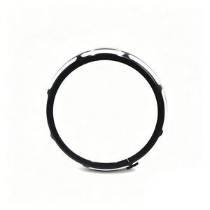 Anillo embellecedor para faro de motocicleta de 7 pulgadas para Harley, cubierta protectora decorativa de aluminio CNC para faro, color negro - Product Image 5
