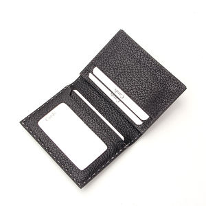 Porte-cartes d'<span class=keywords><strong>identité</strong></span> pliable unisexe, portefeuille mince avec fenêtre d'<span class=keywords><strong>identité</strong></span> blocage RFID, porte-cartes de petite taille - Product Image 1
