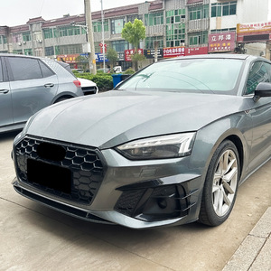 อะไหล่ตกแต่งกระจังหน้าและสปอยเลอร์สำหรับ Audi A5 S5 F5 5 Sline ปี 2021 2024 สีดำเปียโน ลายคาร์บอนไฟเบอร์ วัสดุ ABS - Product Image 1
