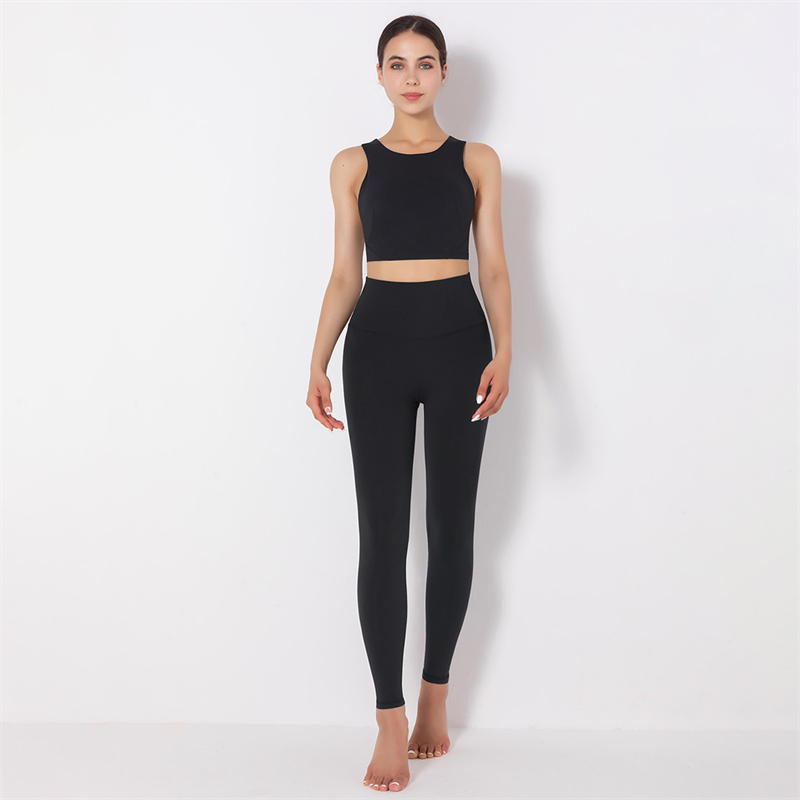 5 colors  high product quality Fashion Modern Breathable Workout Clothing Women Active Wear Yoga Set fitness