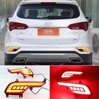 Feux arrière LED RoadRage DRL, réflecteur de pare-chocs arrière, feu stop, feu antibrouillard pour Hyundai Ix45 Santa Fe 2015 2016 2017 2018