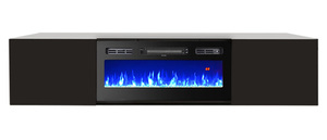 Wholesale Freestanding Floating <strong>Tv</strong> <strong>Stand</strong> with <strong>Electric</strong> Fireplace Led Light Modern Realistic Flame - Product Image 3