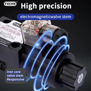 Válvula solenoide direccional electromagnética hidráulica, bloque de válvulas direccionales electromagnéticas, 2 unidades - Product Image 6