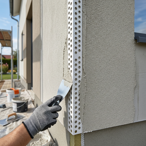 Profilé d'angle en PVC de 2 m, renforcé, pour plâtre, cloisons sèches et coins intérieurs/extérieurs - Product Image 3