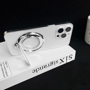 360 Degree Rotating Ring Holder For Apple IPhone Desk Stand With Back Sticker In Dark Purple Pink Green White Black Light Purple - Product Image 3