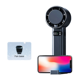 Ventilador Portátil Recargable de Plástico para Exteriores, Mini Ventilador de Mano Plegable de Alta Velocidad con Enfriamiento por Hielo y Pantalla en Inglés, 3600mAh - Product Image 4