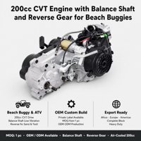 Ensemble Moteur de Moto Quad Buggy ATV 200cc GY6 CVT avec Engrenage Inverse, Arbre d'Équilibrage et Refroidissement par Air (OEM/ODM)