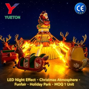 Manège de Noël Renne Rotatif 8 Bras 16 Places Lumières LED Parc d'Attractions Manège Familial pour Enfants Certifié CE Vente Directe Usine - Product Image 1