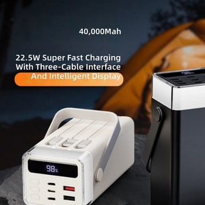 แบตเตอรี่สำรองความจุสูง 20000mah 30000mah 40000mah 60000mah 80000mah 100000mah ชาร์จเร็ว ลิเธียมโพลิเมอร์ สำหรับเดินทาง - Product Image 3