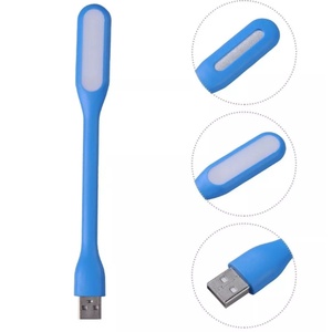 Lampe de lecture LED USB 5V mini multicolore flexible à clipser pour ordinateur portable, corps blanc et rouge, idéale pour la chambre - Product Image 4