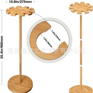 Estante de almacenamiento de bates de béisbol de madera, expositor de bates de béisbol de madera maciza para sala de estar, expositor de bates de madera para exportación. - Product Image 1