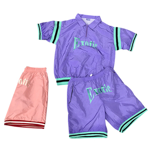 ชุดวอร์มผู้หญิงสำหรับใส่วิ่งสีม่วงชุดวอร์มออกแบบได้ตามต้องการ - Product Image 1