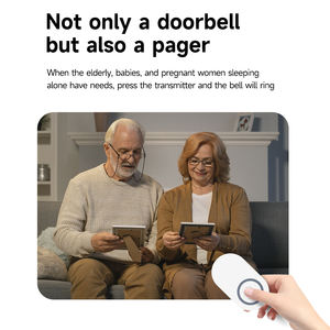 Sonnette sans fil Usine Vente en gros 38 <span class=keywords><strong>Carillon</strong></span> 90DB 200M Portée IP44 Étanche Design Moderne Appartements Prise US/EU/UK Sonnette <span class=keywords><strong>de</strong></span> <span class=keywords><strong>porte</strong></span> - Product Image 4