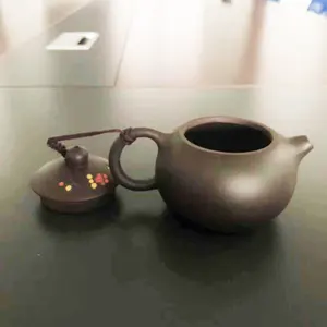 Teapot Pure Hand Handmade Colourful Mud Painted Plum Fragrant China Yi Xin Purple Clay Teapot