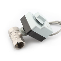 Vanne à boisseau sphérique motorisée 2 voies BSP NPT avec actionneur électrique 12V/24V/110V/220V pour eau OEM
