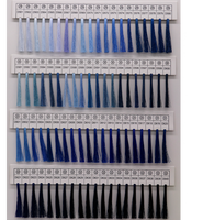 1 pièce, nuancier d'échantillons de fils à broder en soie, 720 couleurs au choix